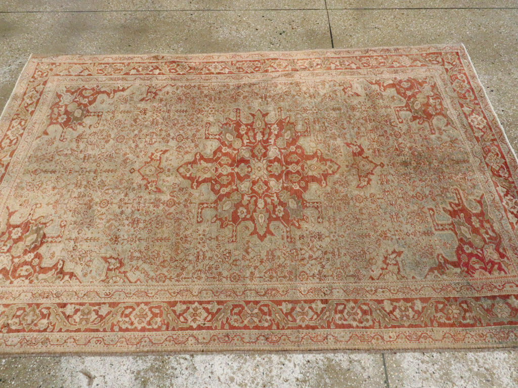 Antique Sarouk Farahan Rug, No.10669 - Staging