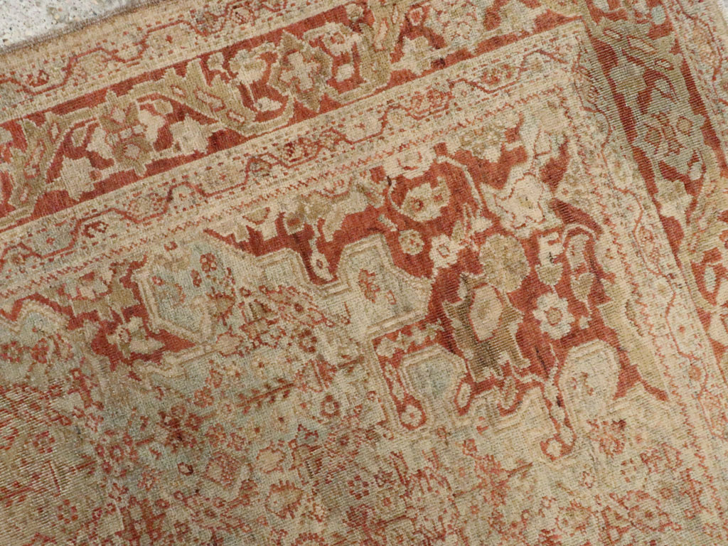 Antique Sarouk Farahan Rug, No.10669 - Staging