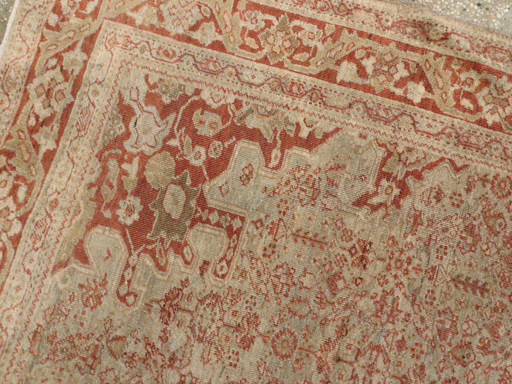 Antique Sarouk Farahan Rug, No.10669 - Staging