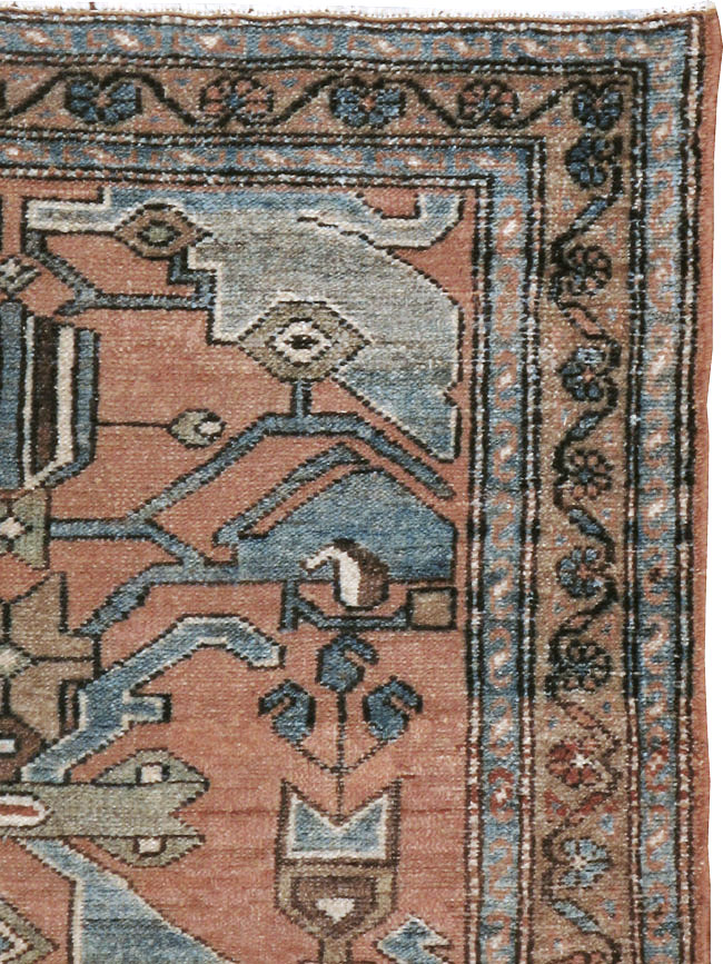 Antique Persian Malayer Rug, No.10742 - Staging