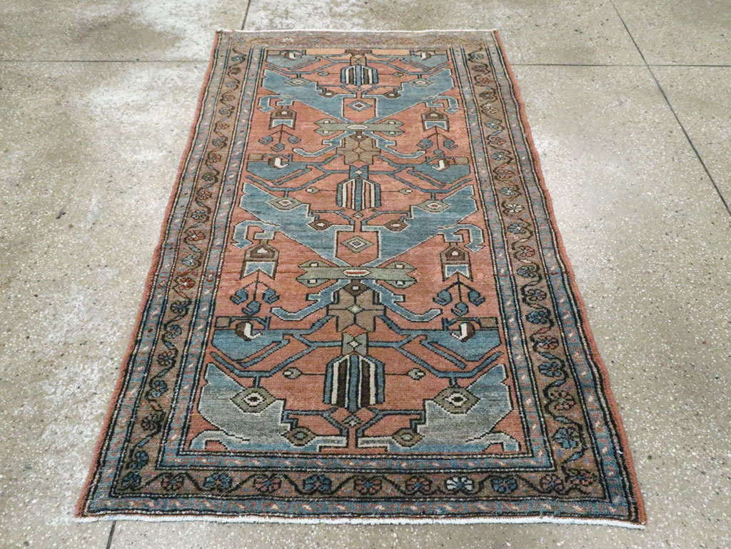 Antique Persian Malayer Rug, No.10742 - Staging