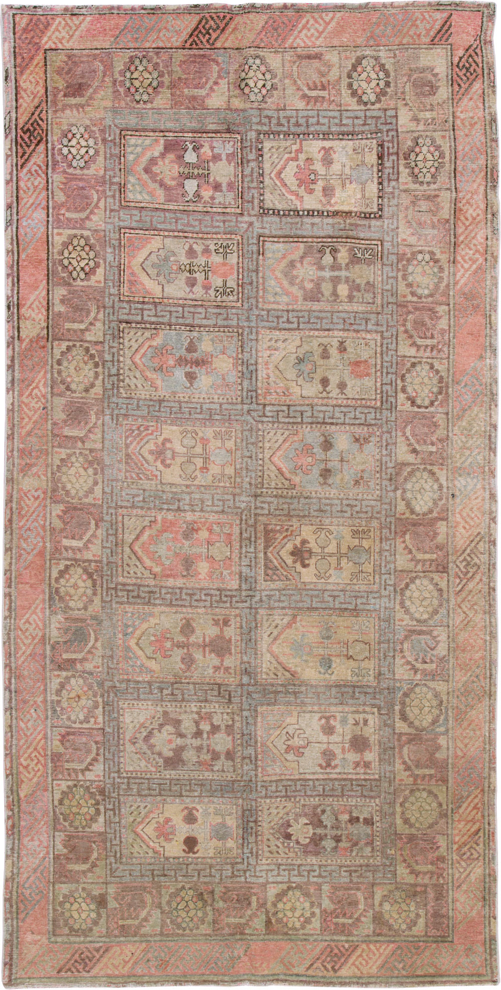 Antique East Turkestan Khotan Gallery Carpet, No.10772 - Staging