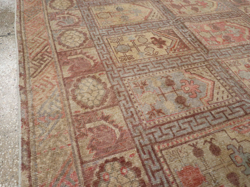 Antique East Turkestan Khotan Gallery Carpet, No.10772 - Staging