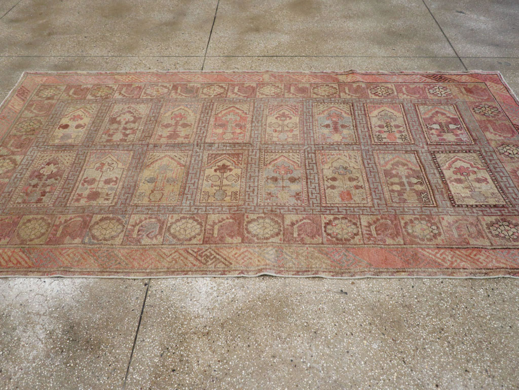 Antique East Turkestan Khotan Gallery Carpet, No.10772 - Staging