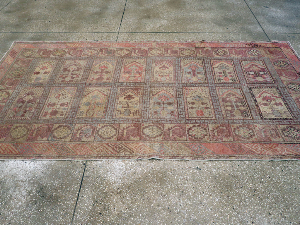 Antique East Turkestan Khotan Gallery Carpet, No.10772 - Staging