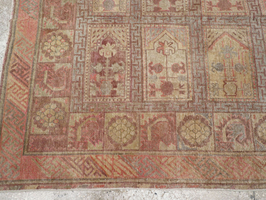 Antique East Turkestan Khotan Gallery Carpet, No.10772 - Staging
