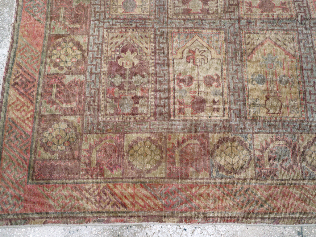 Antique East Turkestan Khotan Gallery Carpet, No.10772 - Staging