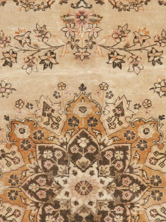 Antique Persian Tabriz Square Carpet, No.10795 - Staging