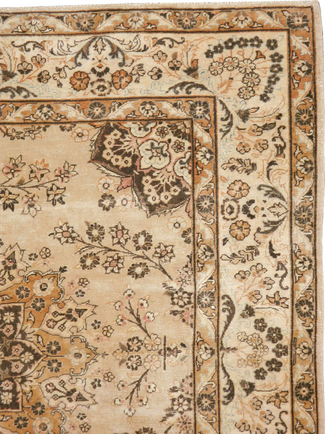 Antique Persian Tabriz Square Carpet, No.10795 - Staging