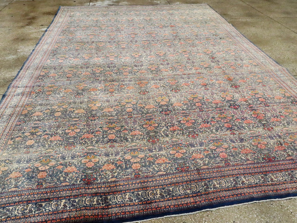 Antique Persian Tehran Carpet, No.10812 - Staging