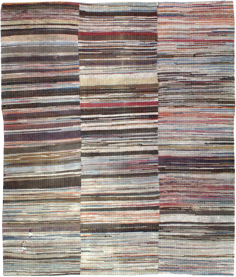 Vintage American Rag Rug, No.10817 - Staging
