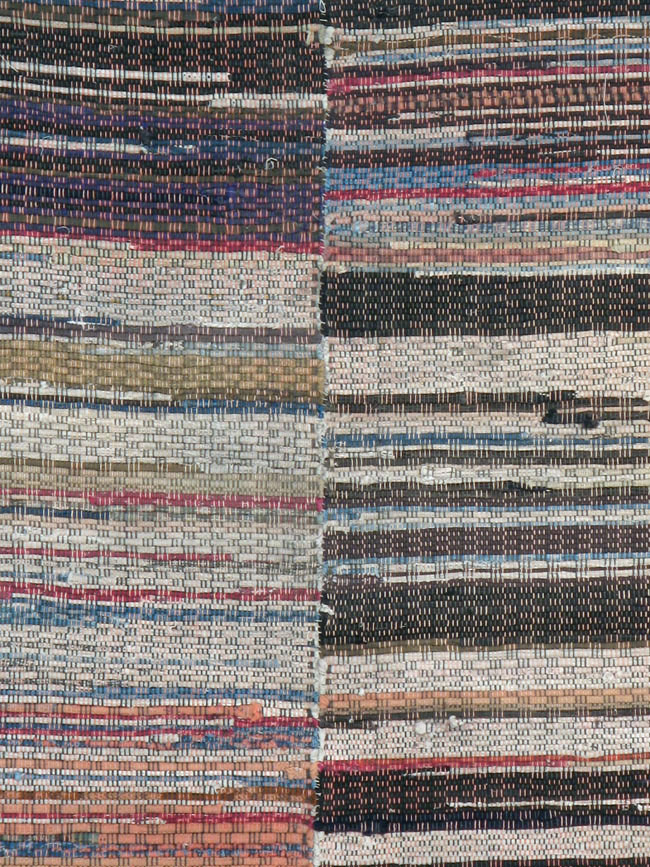 Vintage American Rag Rug, No.10817 - Staging