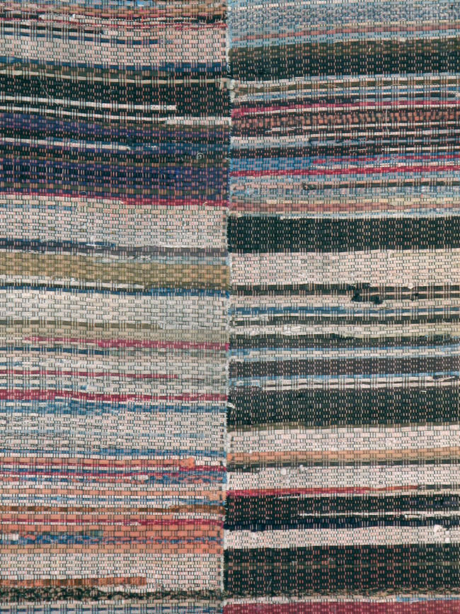 Vintage American Rag Rug, No.10817 - Staging