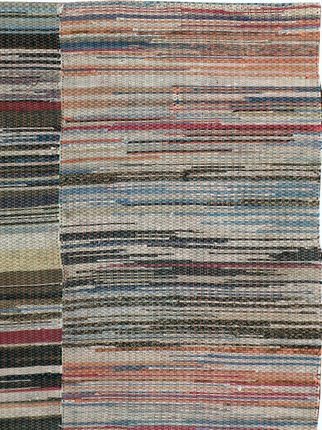 Vintage American Rag Rug, No.10817 - Staging