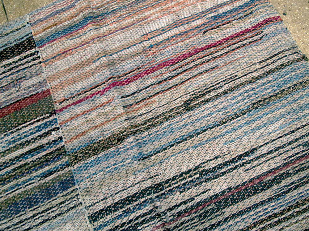 Vintage American Rag Rug, No.10817 - Staging