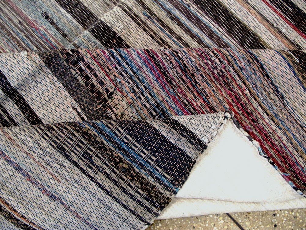 Vintage American Rag Rug, No.10817 - Staging