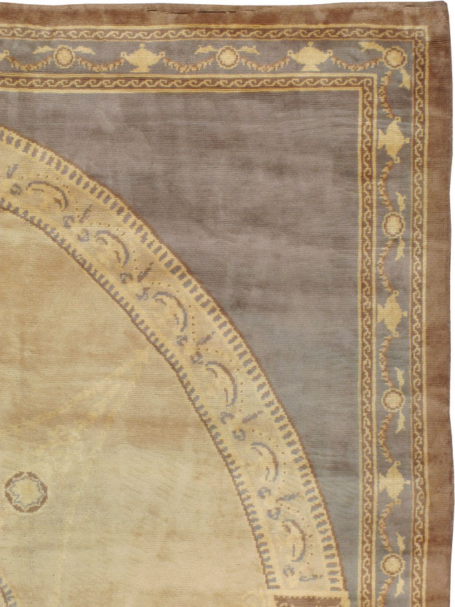 Antique European Savonnerie Carpet, No.10832 - Staging