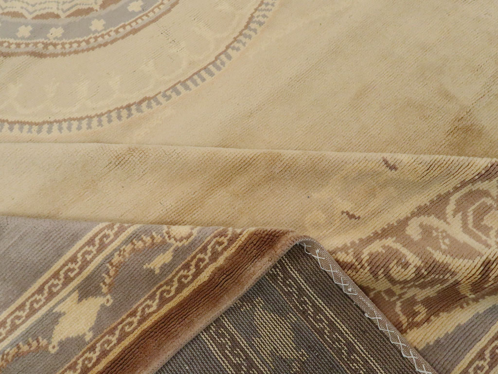 Antique European Savonnerie Carpet, No.10832 - Staging