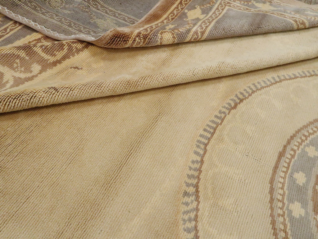 Antique European Savonnerie Carpet, No.10832 - Staging