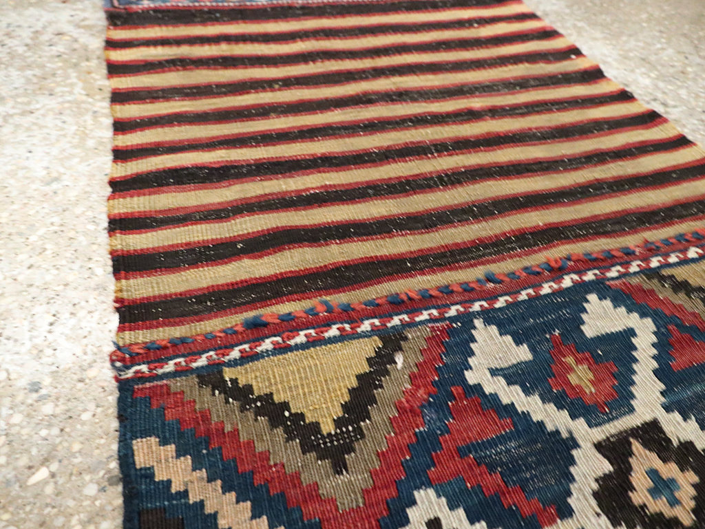 Antique Northwest Persian Bag Face Runner, No.10890 - Staging