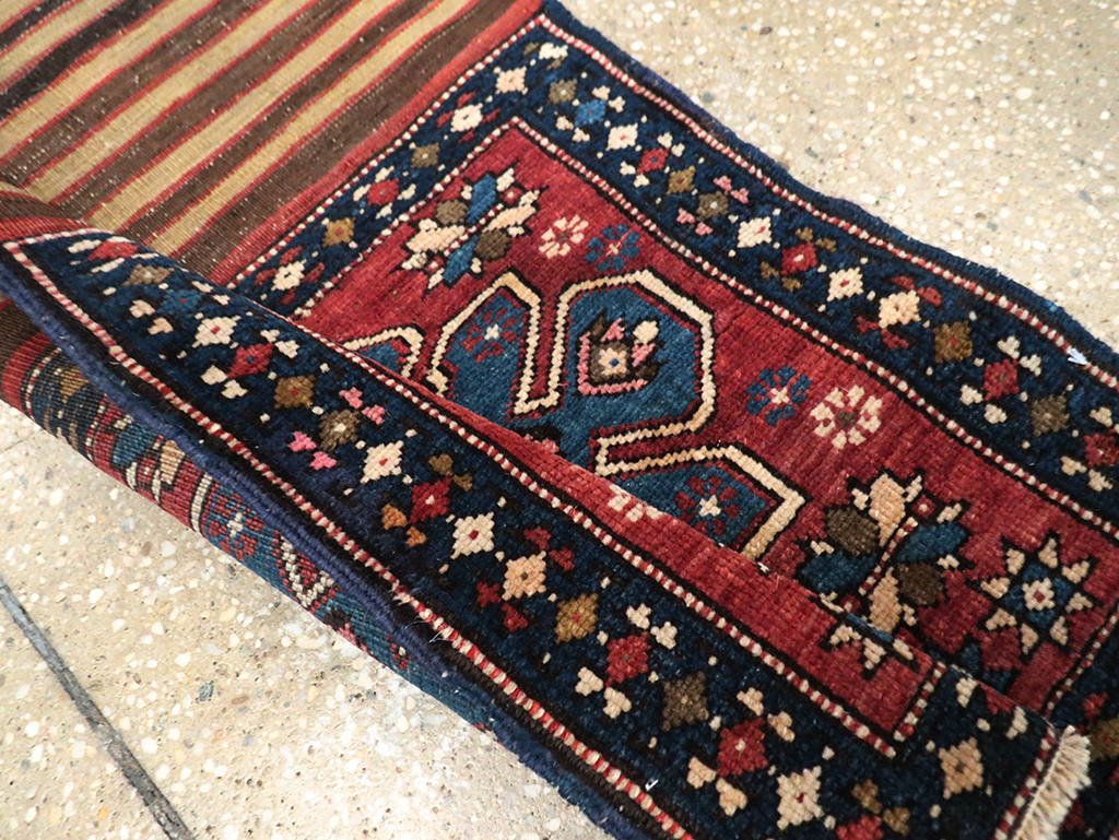 Antique Northwest Persian Bag Face Runner, No.10890 - Staging