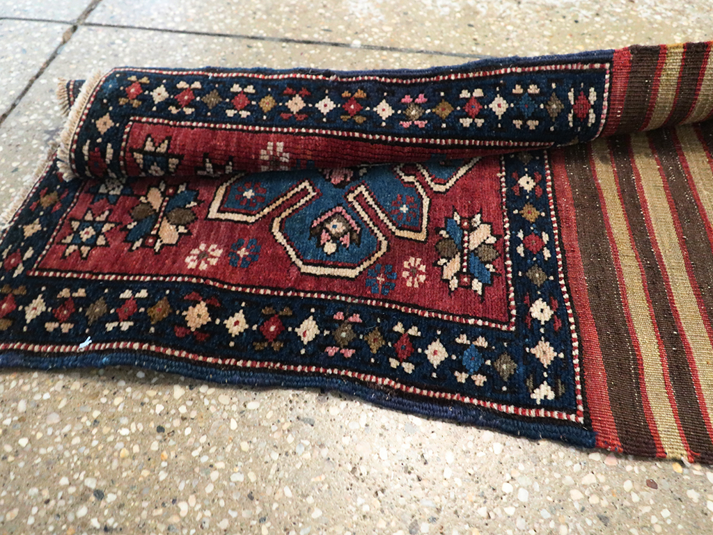 Antique Northwest Persian Bag Face Runner, No.10890 - Staging
