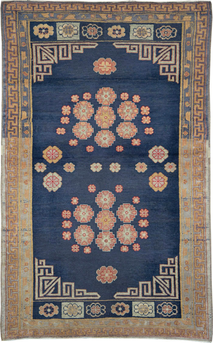Antique East Turkestan Khotan Rug, No.11019 - Staging