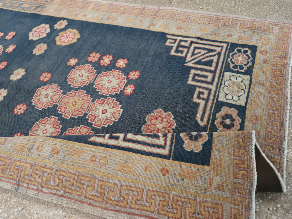 Antique East Turkestan Khotan Rug, No.11019 - Staging