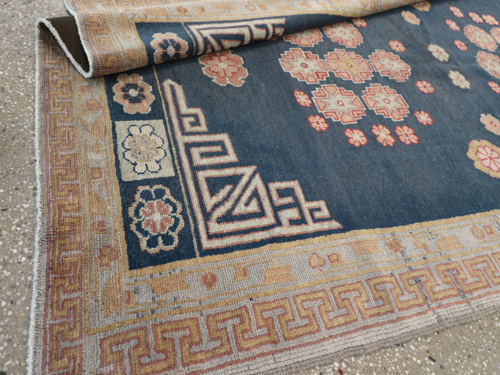 Antique East Turkestan Khotan Rug, No.11019 - Staging