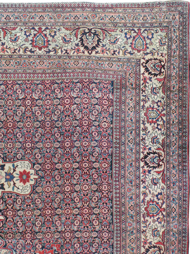 Antique Persian Khorossan Carpet, No.11058 - Staging
