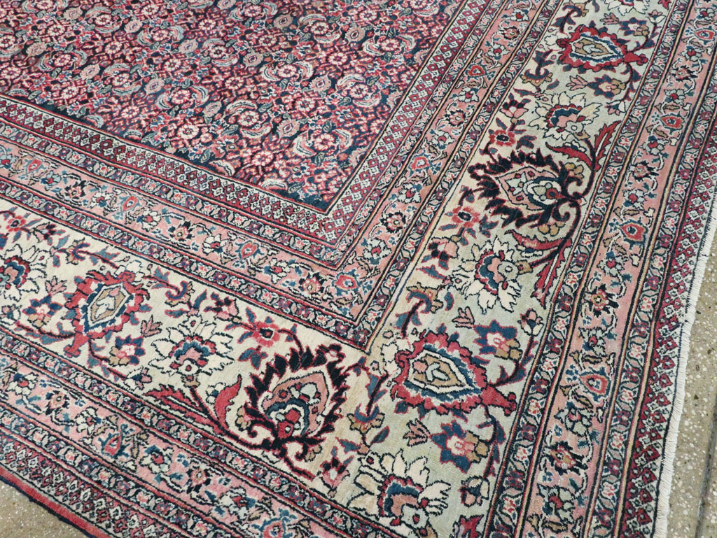 Antique Persian Khorossan Carpet, No.11058 - Staging