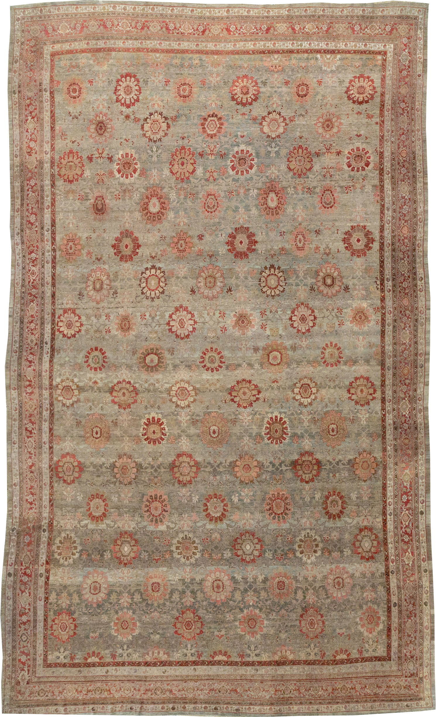 Antique Persian Bidjar Oversize Carpet, No.11081 - Staging