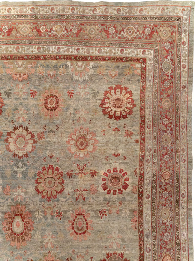 Antique Persian Bidjar Oversize Carpet, No.11081 - Staging