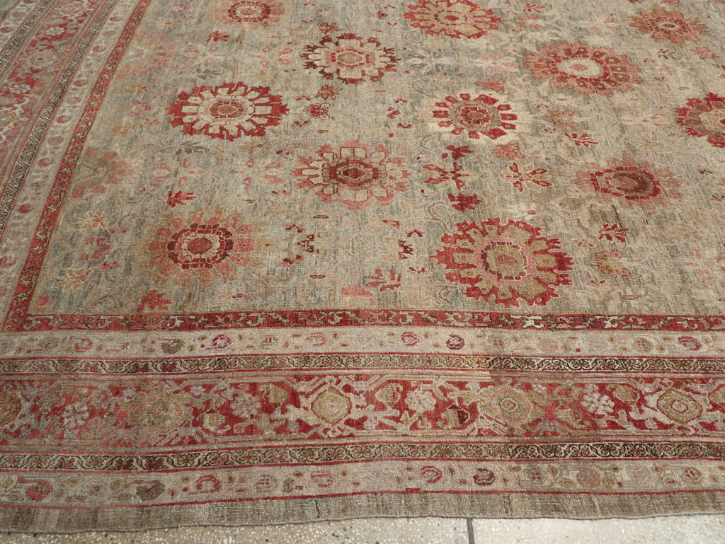 Antique Persian Bidjar Oversize Carpet, No.11081 - Staging