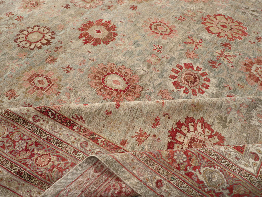 Antique Persian Bidjar Oversize Carpet, No.11081 - Staging