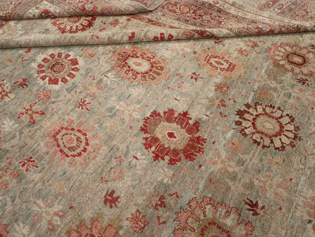 Antique Persian Bidjar Oversize Carpet, No.11081 - Staging