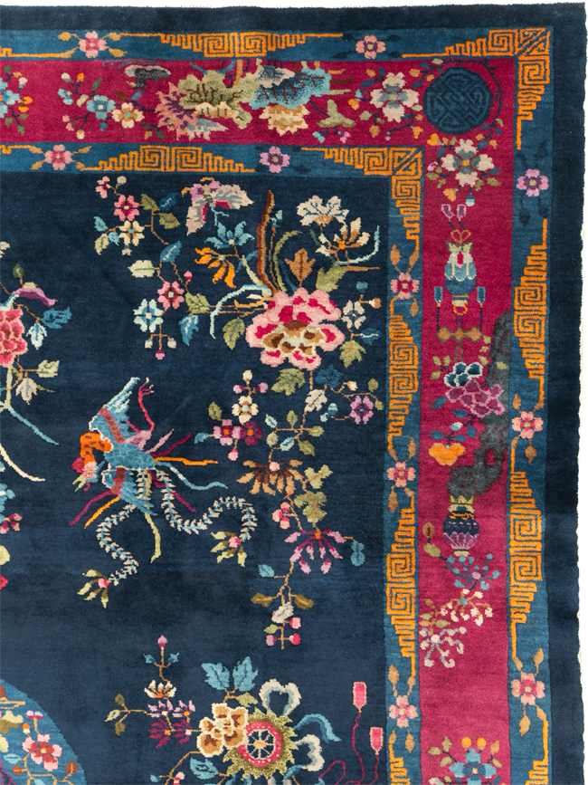 Vintage Chinese Art Deco Room Size Carpet, No.11122 - Staging