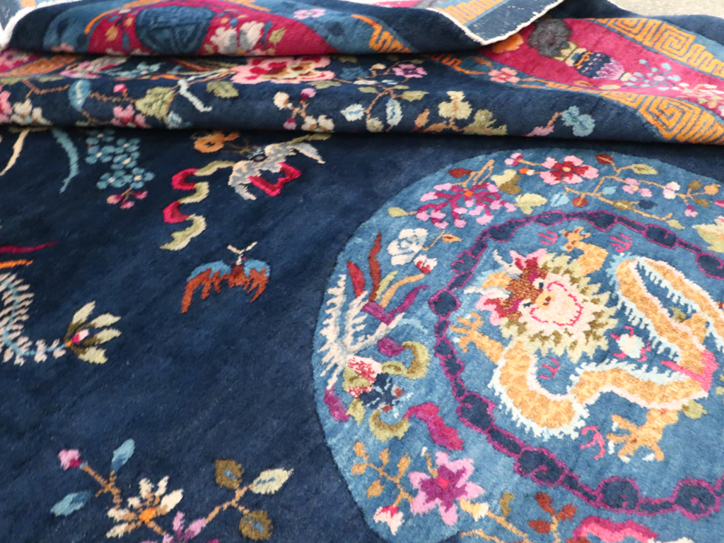 Vintage Chinese Art Deco Room Size Carpet, No.11122 - Staging