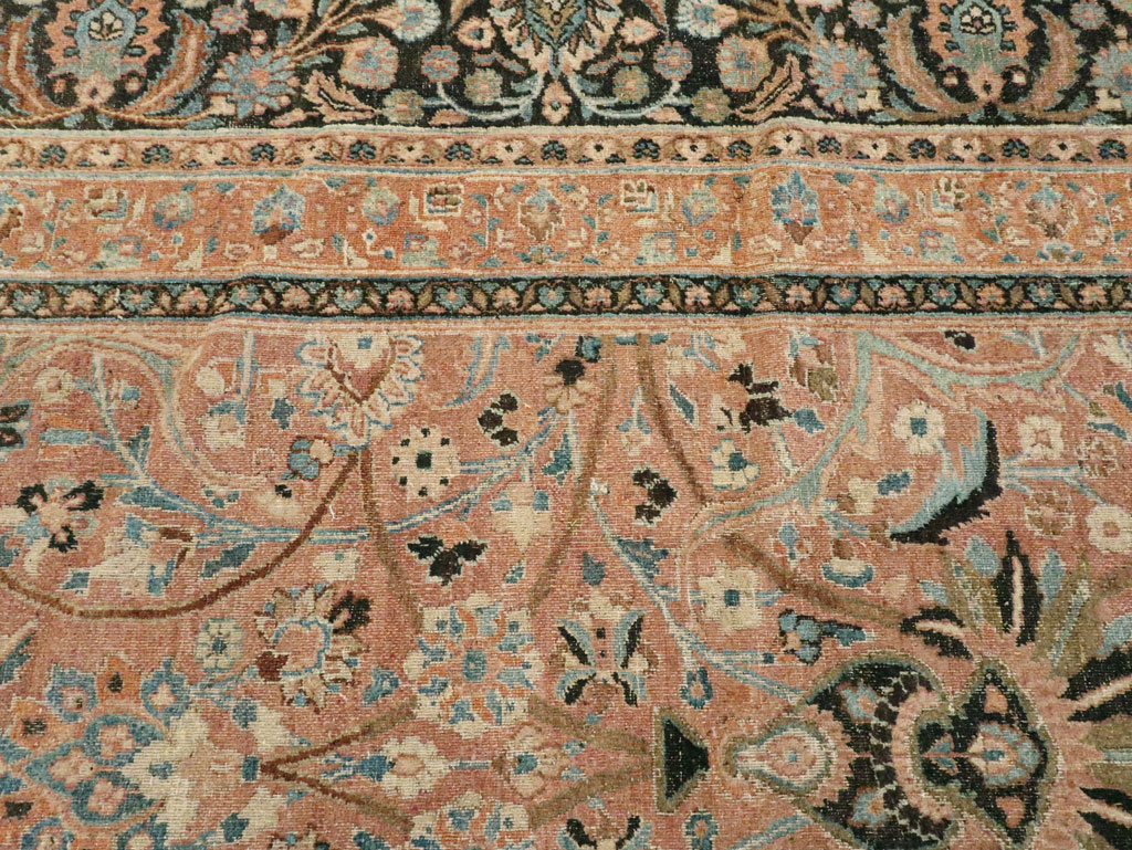 Antique Persian Dorokhsh Carpet, No.11179 - Staging