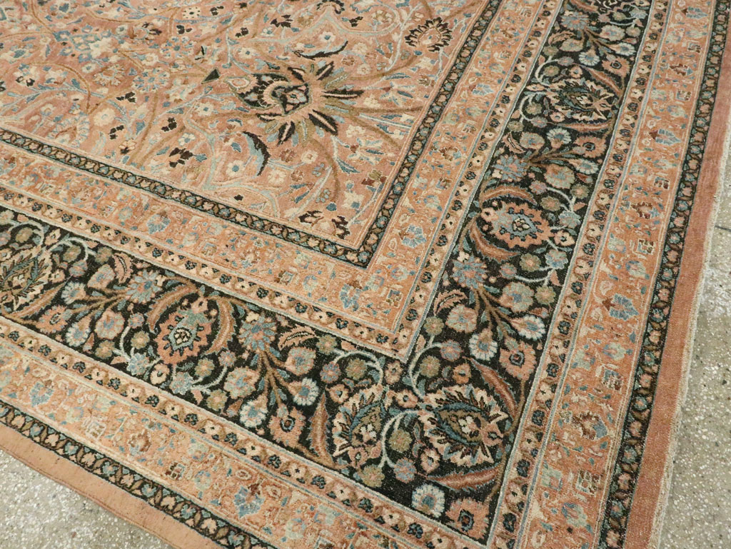 Antique Persian Dorokhsh Carpet, No.11179 - Staging