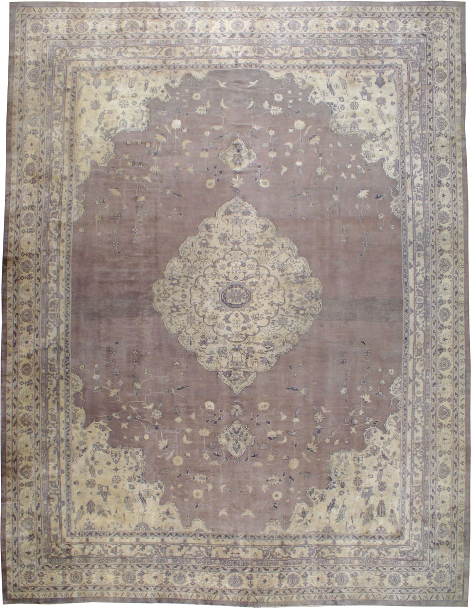 Antique Turkish Oushak Carpet, No.11211 - Staging