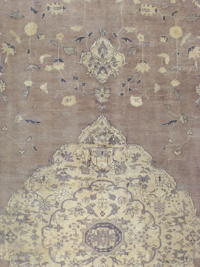 Antique Turkish Oushak Carpet, No.11211 - Staging