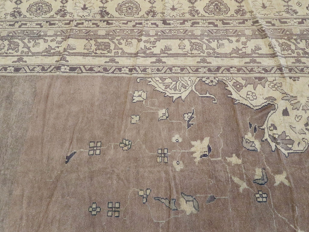 Antique Turkish Oushak Carpet, No.11211 - Staging