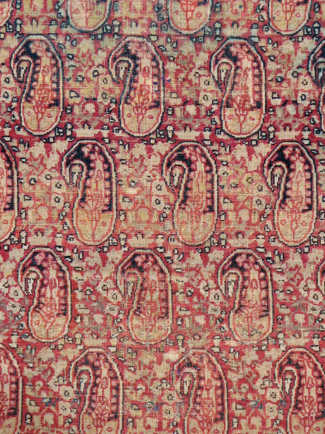 Antique Persian Lavar Kerman Rug, No.11253 - Staging