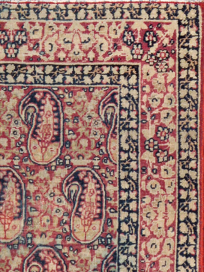 Antique Persian Lavar Kerman Rug, No.11253 - Staging