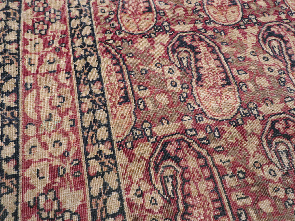 Antique Persian Lavar Kerman Rug, No.11253 - Staging