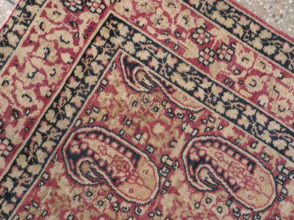 Antique Persian Lavar Kerman Rug, No.11253 - Staging