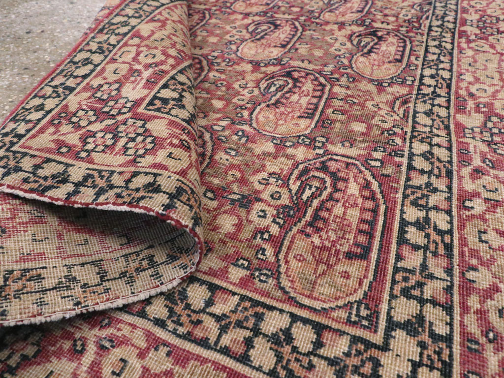 Antique Persian Lavar Kerman Rug, No.11253 - Staging