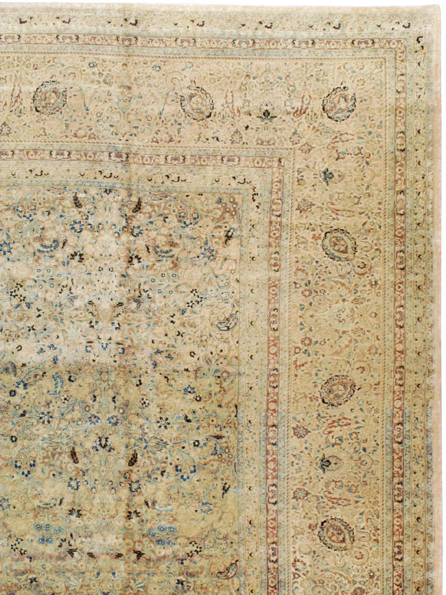 Antique Persian Mashad Oversize Carpet, No.11313 - Staging