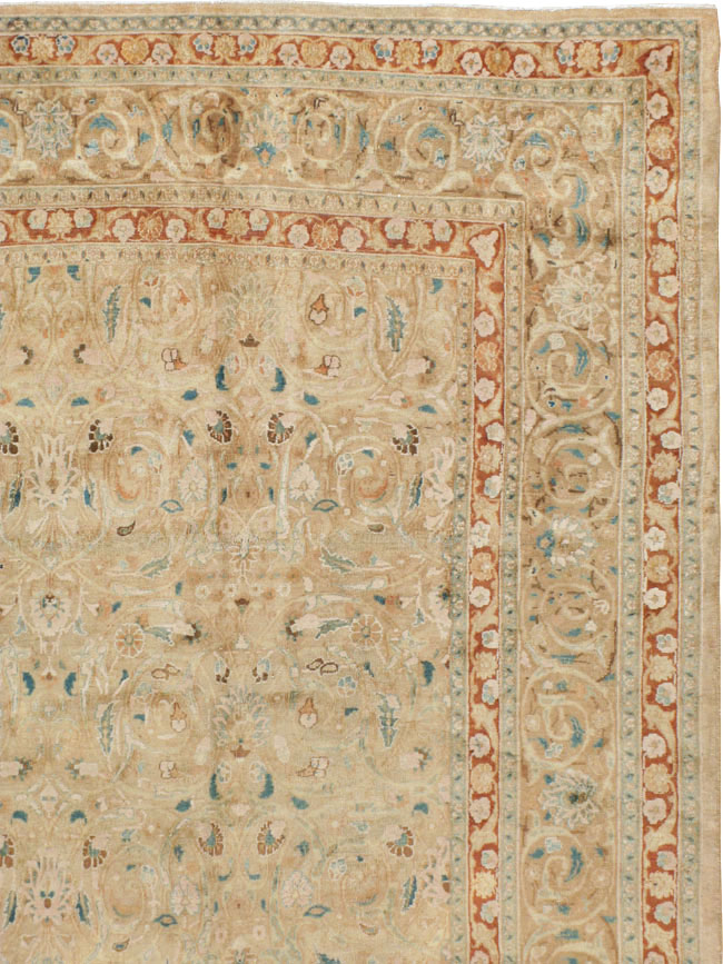 Antique Persian Dorokhsh Carpet, No.11339 - Staging